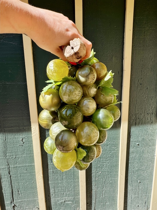 Vintage Other - Mid Century Vintage Green Lucite Grapes